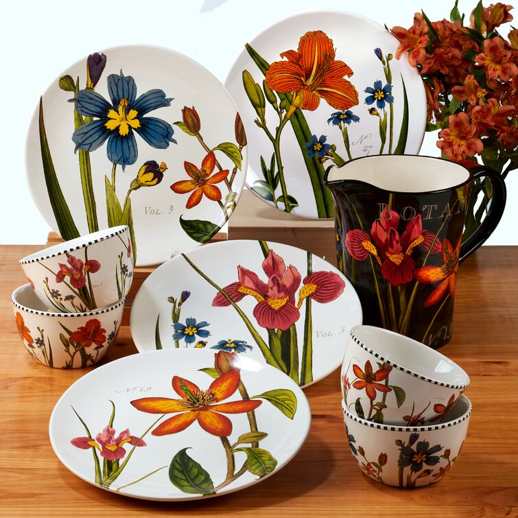 Botanical hotsell dinnerware sets